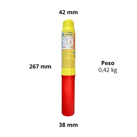 Extintor portátil homologado para embarcaciones y autocaravanas.