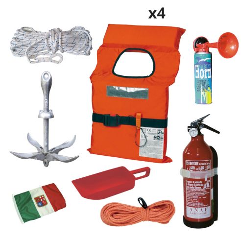Safety equipment kit 3 / 12 miles for 4 people