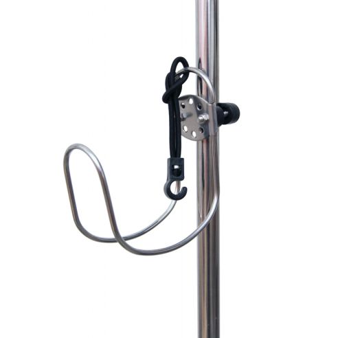 Support en acier inoxydable pour bouée de sauvetage anneau ou fer à cheval