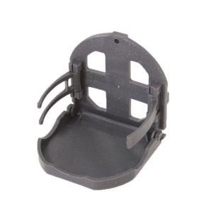 Folding plastic cup holder