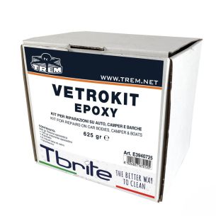 Kit de réparation de fibre de verre avec 625 gr de résine époxy. 2