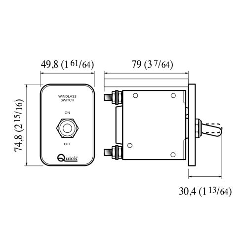 Hydraulic magneto switch WCB 10100 100 A - Quick