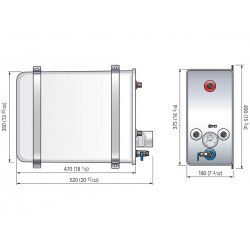 Nautic Boiler Quick BX 16 in AISI 316 roestvrij staal 2