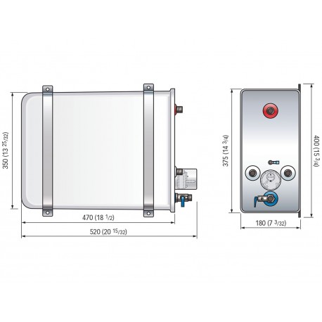 Nautic Boiler Quick BX 16 i rustfritt stål AISI 316