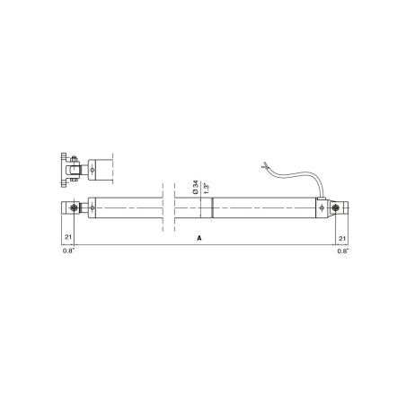 Uflex Ulysses elektrische lineaire actuator voor hatchbacks