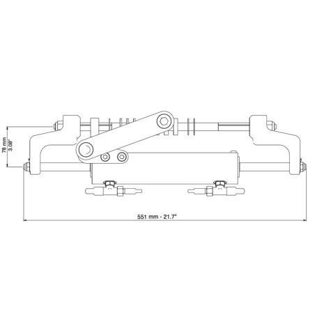 Cilindro UC95 OBF/3 a montaggio frontale - Ultraflex
