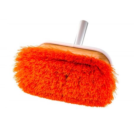 Varnished wooden brush with high quality bristles