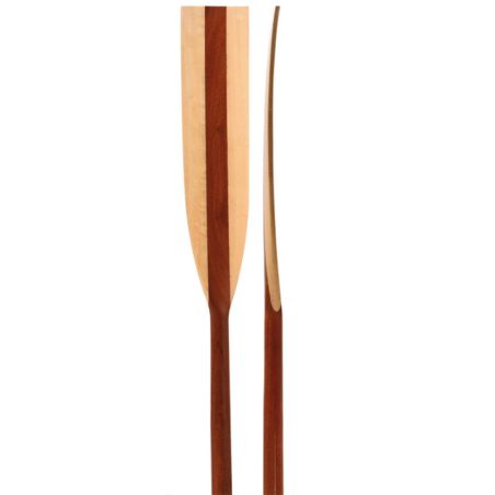 Mahogany oar with curved blade Ø 36 mm.