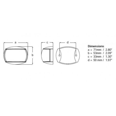 Faro compacto Naviled - Hella Marine