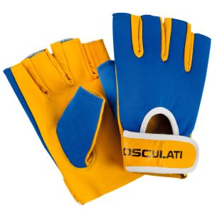 Half-finger leather sailing gloves 2