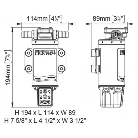 MARCO UP8-RE Öl- und Dieseltransferpumpe 12/24 V