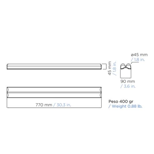 Pontoon fender model "System three"
