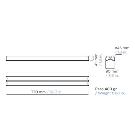 Pontoon fender model "System three"