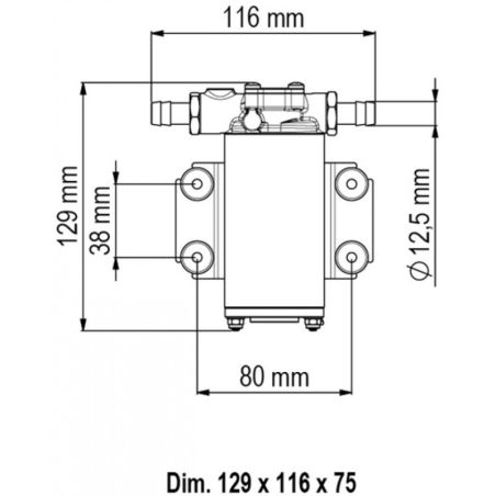Autoclave MARCO UP2-P 1,5 bar 12 V 10 L/min