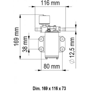 MARCO UP2/E autoclaaf 1,5 bar 12 / 24 V 10 L/min 2