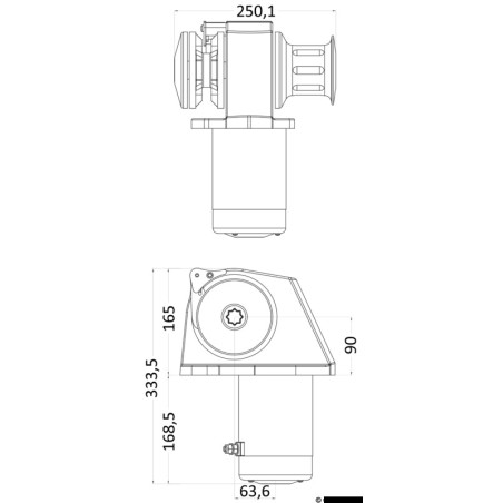 Obi 500 W ⌀ 6 mm ankarspel. 12V - Italwinch