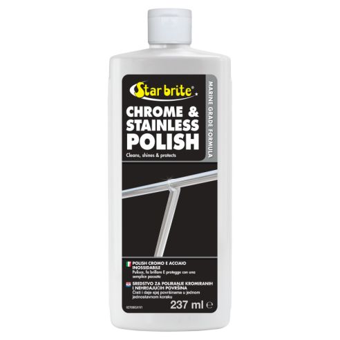 Produit de polissage pour acier inoxydable Chrome E 237 ml.