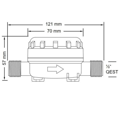Jabsco 46400-0004 - Filtro en línea Pumpgard