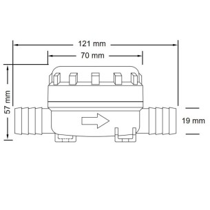 Jabsco 46400-0000 - Pumpgard Inline Filter 2