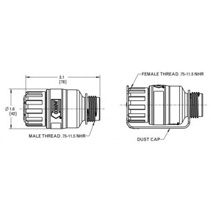 Jabsco 44411-0045 - Trykkregulator for ledningsmontering 2