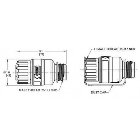 Jabsco 44411-0045 - Inline drukregelaar