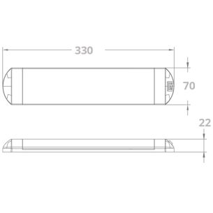 Plafoniera fluorescente a 32 led 2