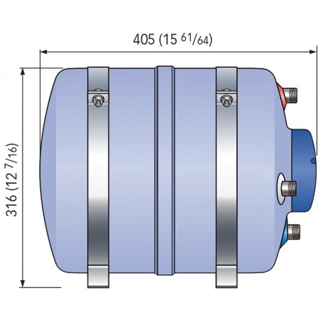 Nautic Boiler Quick B3 aus rostfreiem Stahl AISI 316