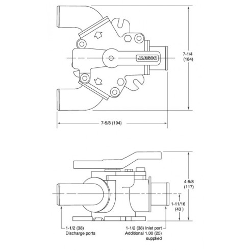 Jabsco 45490-1000 - Y Valve 45490