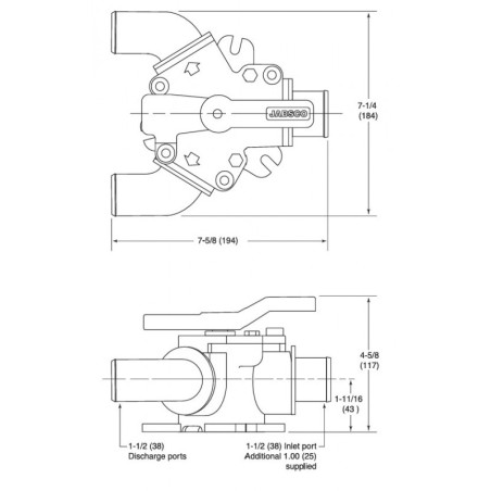 Jabsco 45490-1000 - Valvola a Y 45490
