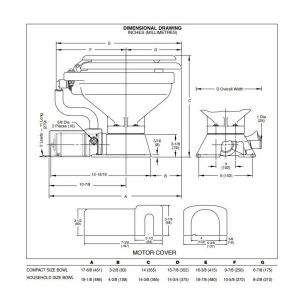 WC elettrico Compact serie 37010 - Jabsco 2