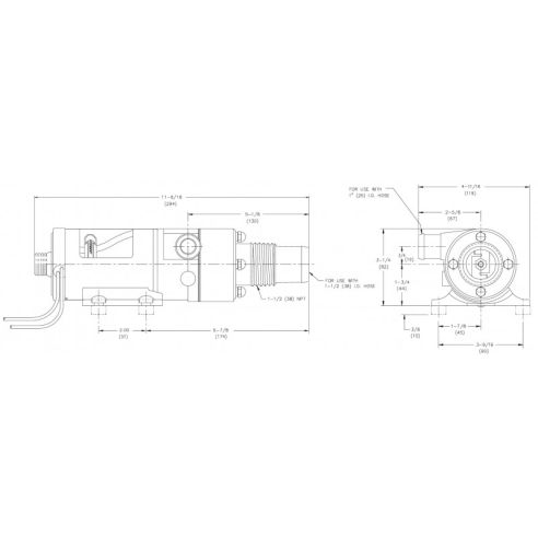 Bomba trituradora de inodoro 24 V 45 L/min. - Jabsco
