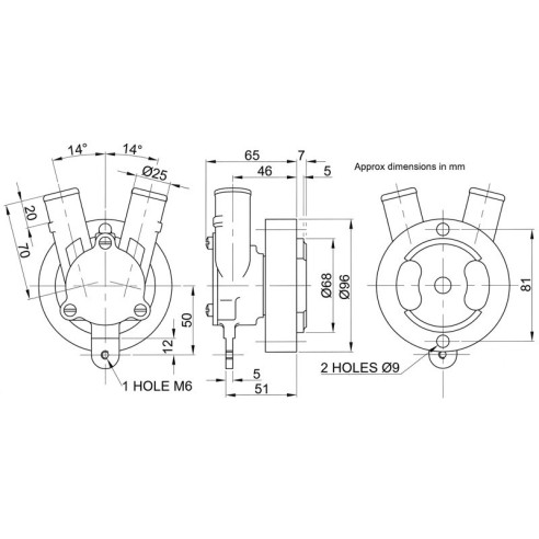 Jabsco 29440-1001 - Bronzepumpe BG020