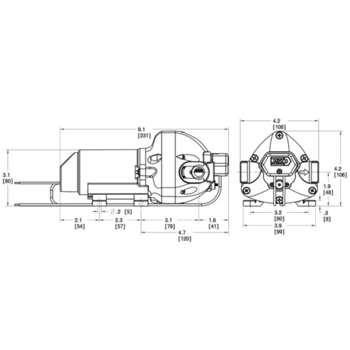 Jabsco 32305-5012-3A - 12V dekwaspomp