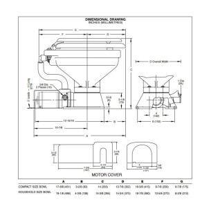 Jabsco 37010-4092 - Regular 12V Electric Toilet 2