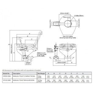 Jabsco 29120-5000 - Regular manual toilet 2