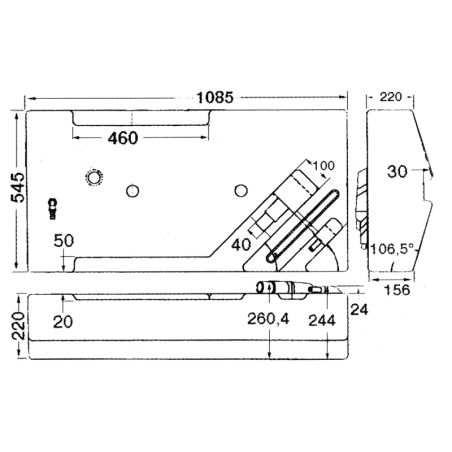 Réservoir de 91 litres en polyéthylène - Sic Divisione Elettronica