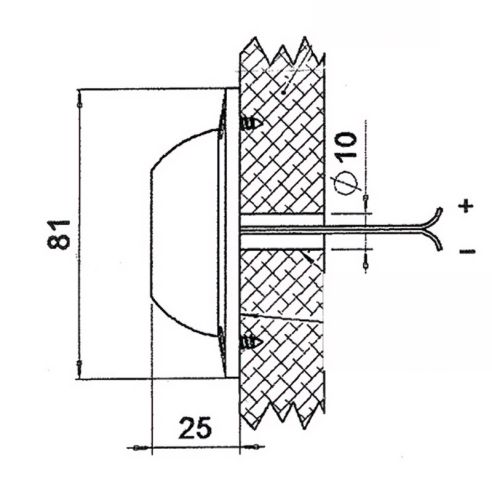 Foco LED de acero inoxidable resistente al agua