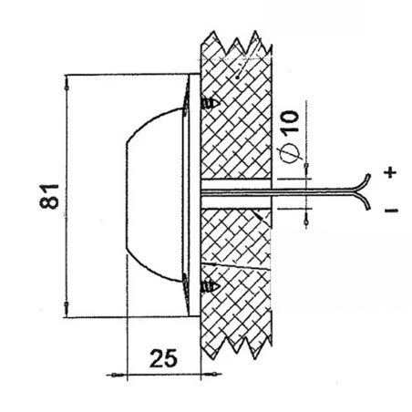 Foco LED de acero inoxidable resistente al agua