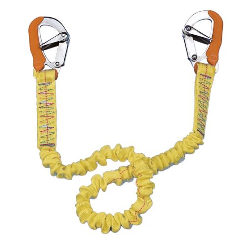 Elastic umbilical cord with 2 snap hooks