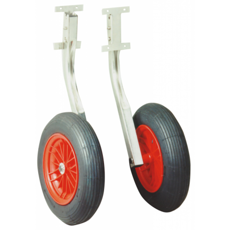 Roues de poupe basculantes