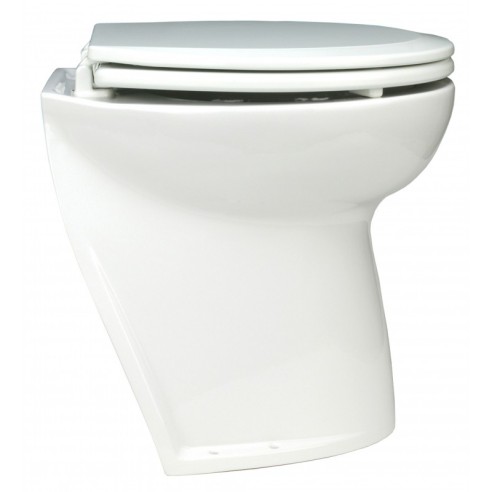 Jabsco 58220-3012 - Inodoro eléctrico de lujo con asiento acampanado - Agua salada - 12 V