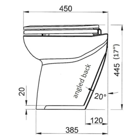 Jabsco 58220-3012 - WC elettrico Delux svasato - acqua salata - 12V