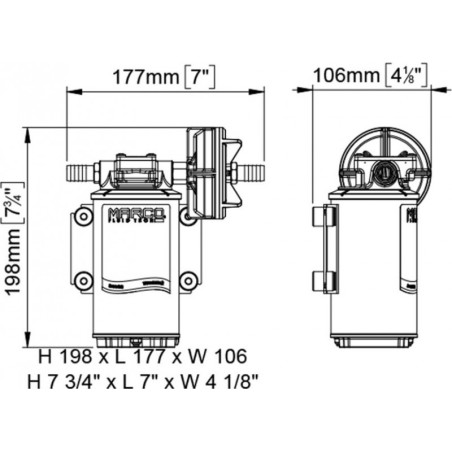 Pompa autodescante MARCO UP9-XC 12V