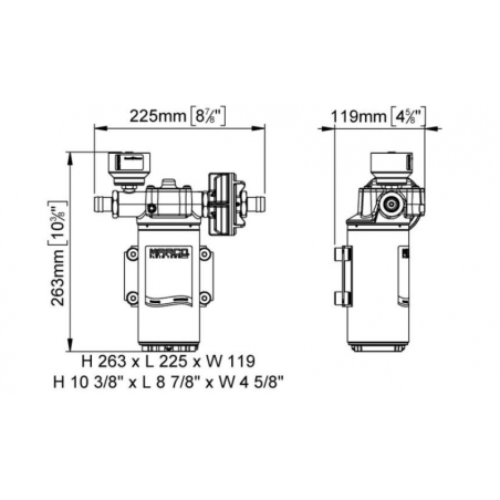 Self-priming pump MARCO UP14/E 12/24V