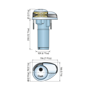 Ankerwinde Prince DP2L 770, 350 W, Ø 6 mm, 12 V – Quick 2