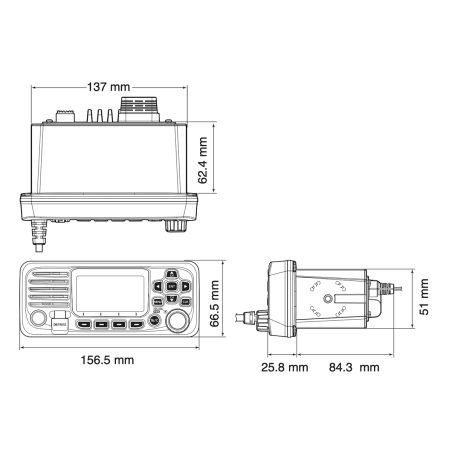 Icom IC-M330GE – Fixed-mount marine VHF with GPS