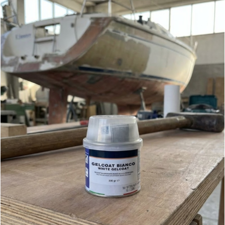 Tweecomponenten witte gelcoatvuller "4 in 1" - glasvezelreparaties