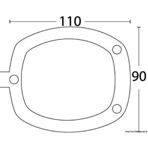 Chiusura PVC portacanna bianco 2