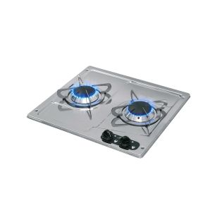 Built-in stainless-steel gas cooktop, 2 burners PC1322 - Can
