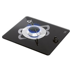 Piano cottura a gas da incasso compatto in vetro, 1 fuoco PV1320 - Can